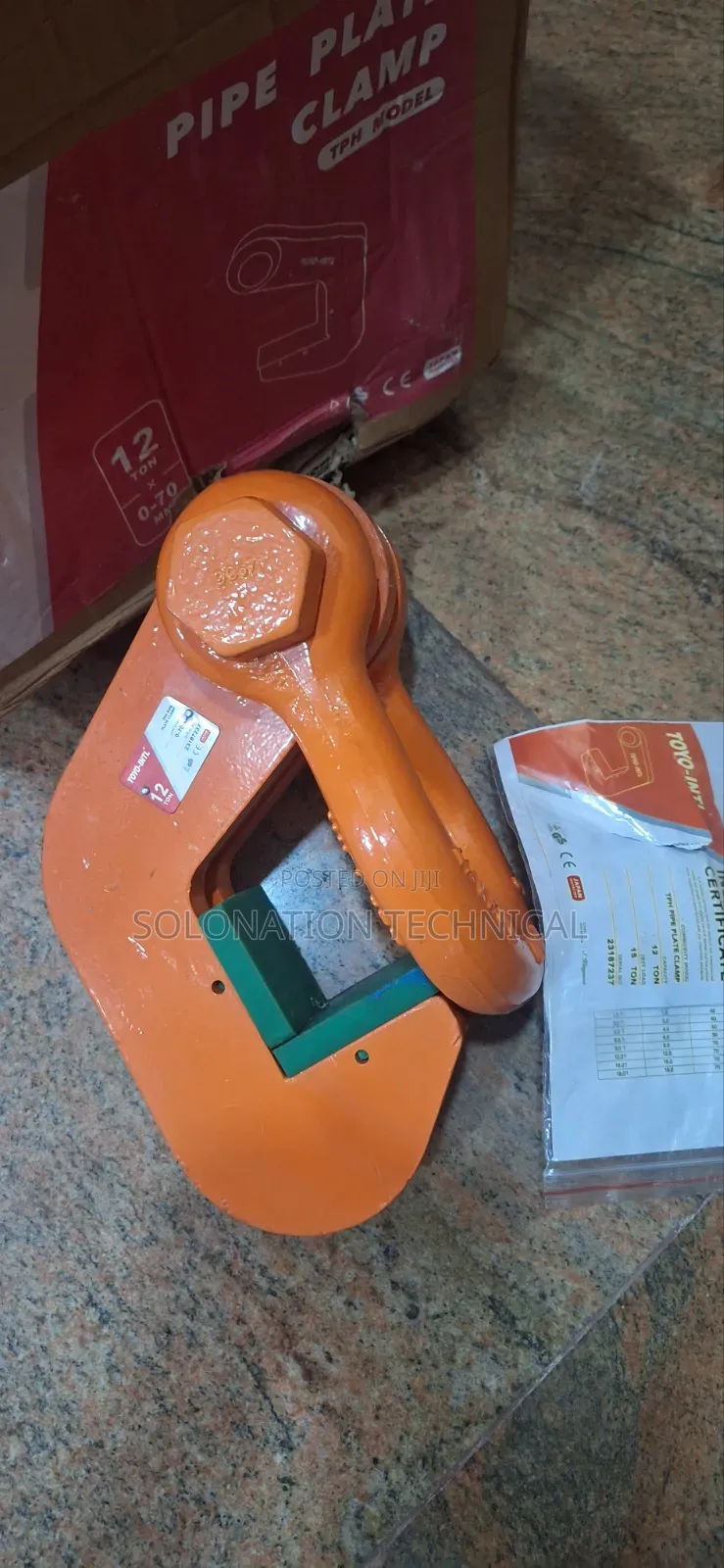 Toyo Pipe Plate Lifting Clamp Clamp 12ton Original Equipment