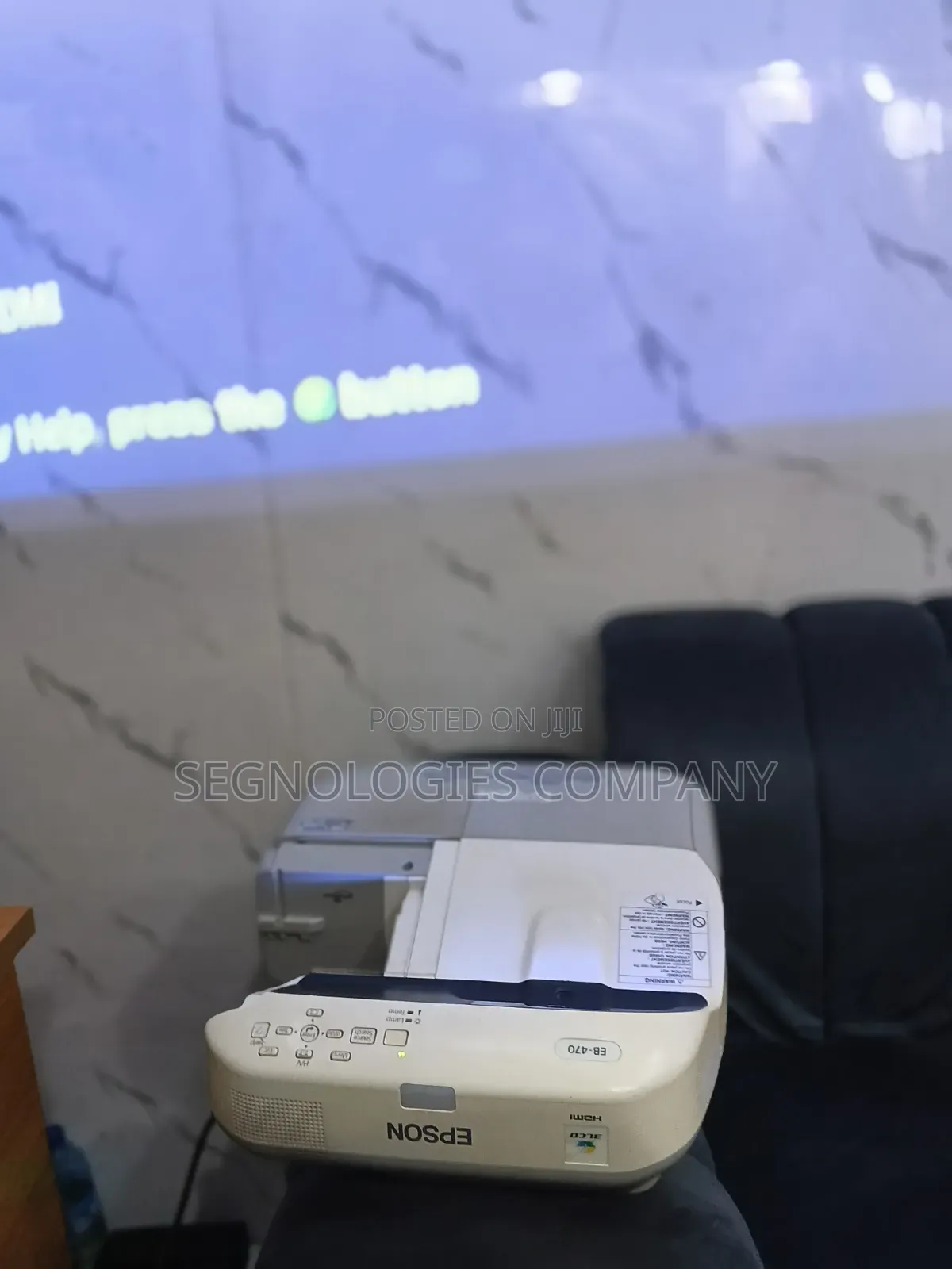 Epson EB-470 2600 Lumens XGA 3LCD Ultra Short Throw Projector