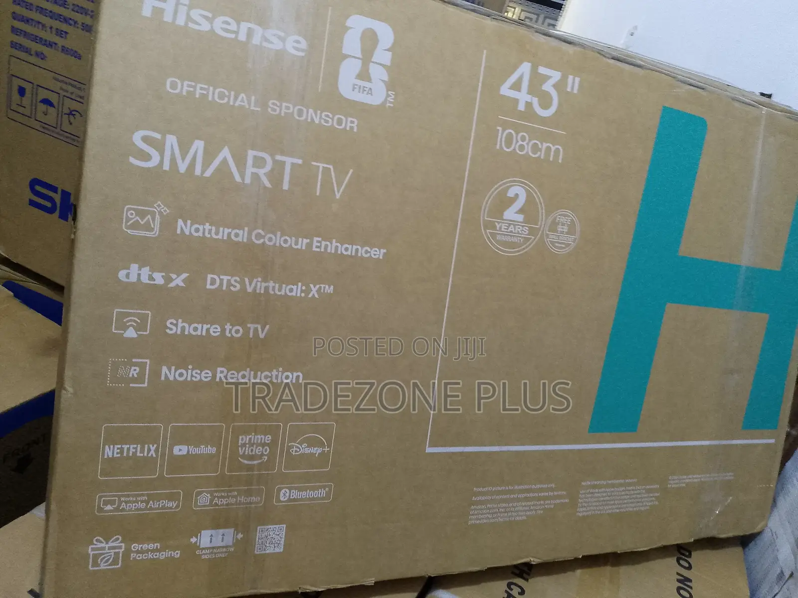 43-Inch Hisense Smart Television – A4S Series, Sleek Design