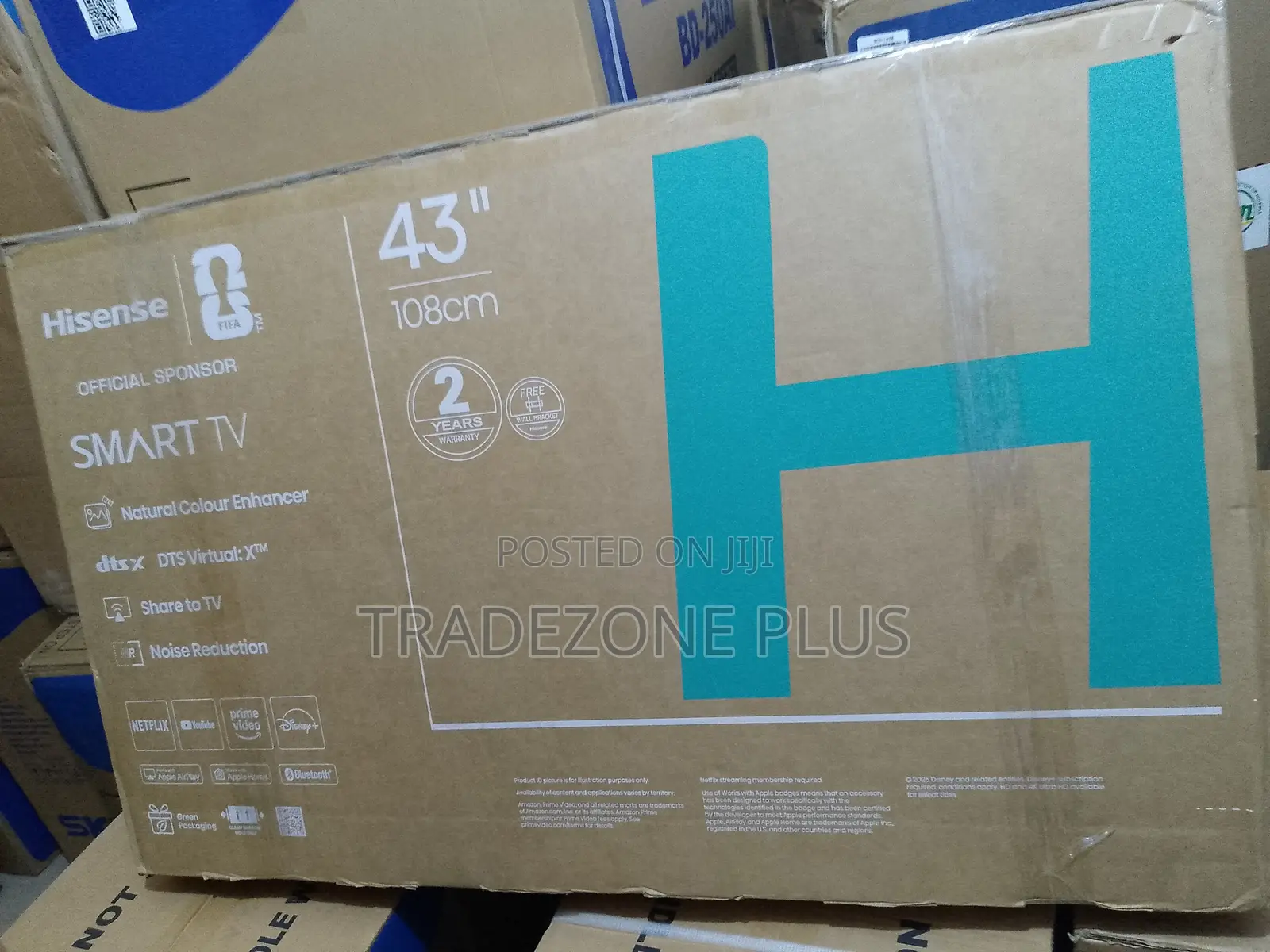 43-Inch Hisense Smart Television – A4S Series, Sleek Design