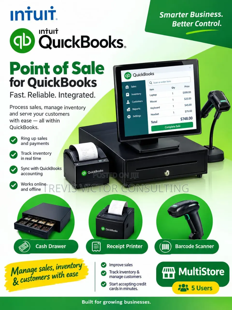 QuickBooks Point of Sales Multistore 19.0 (1 User)