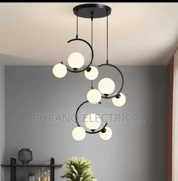 Simple Glass Chandeliers Modern Led Pendant Light