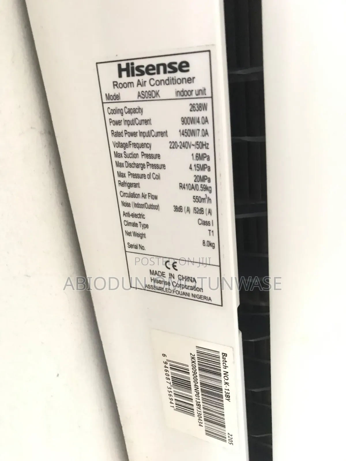 Hisence Air Condition