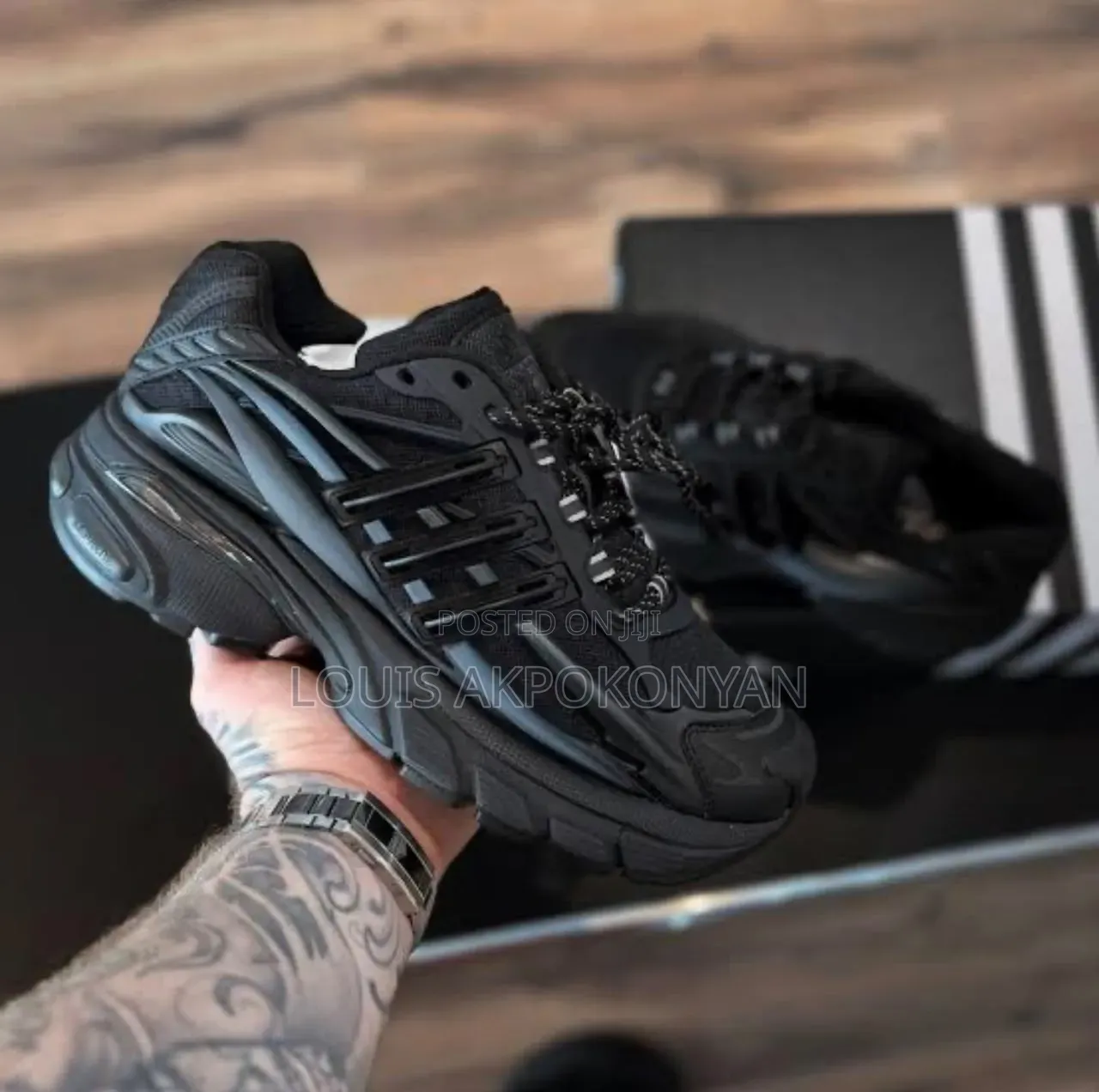 Original Adidas Jellyfish X Pharrell Williams “Black” Color Sneakers