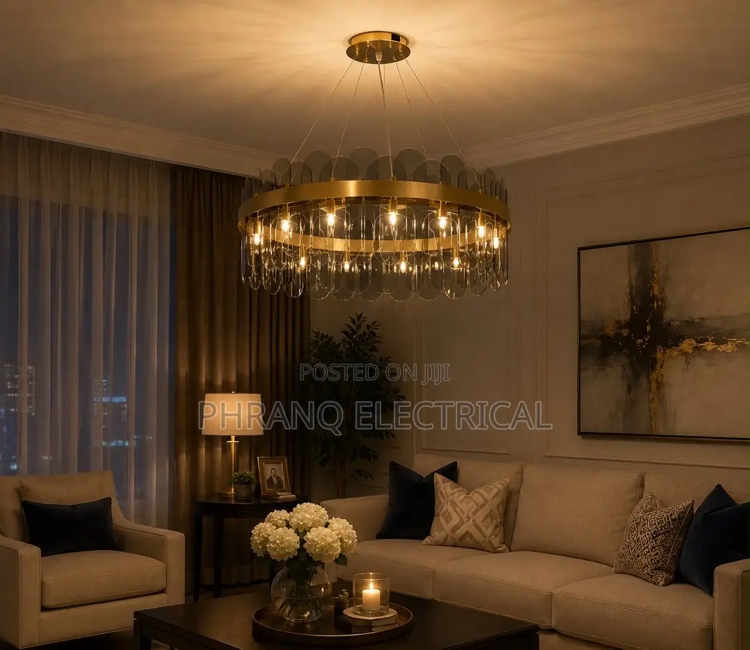 Nordic Glass Gold Chandelier Lighting Ceiling LED