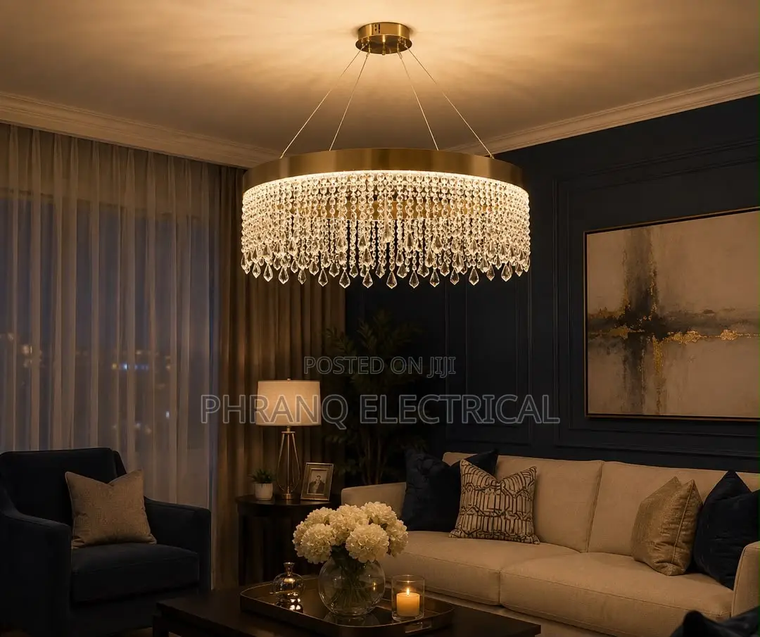 Royal Nordic Led Luster Pendant Lights Luxury Crystal Chandelier