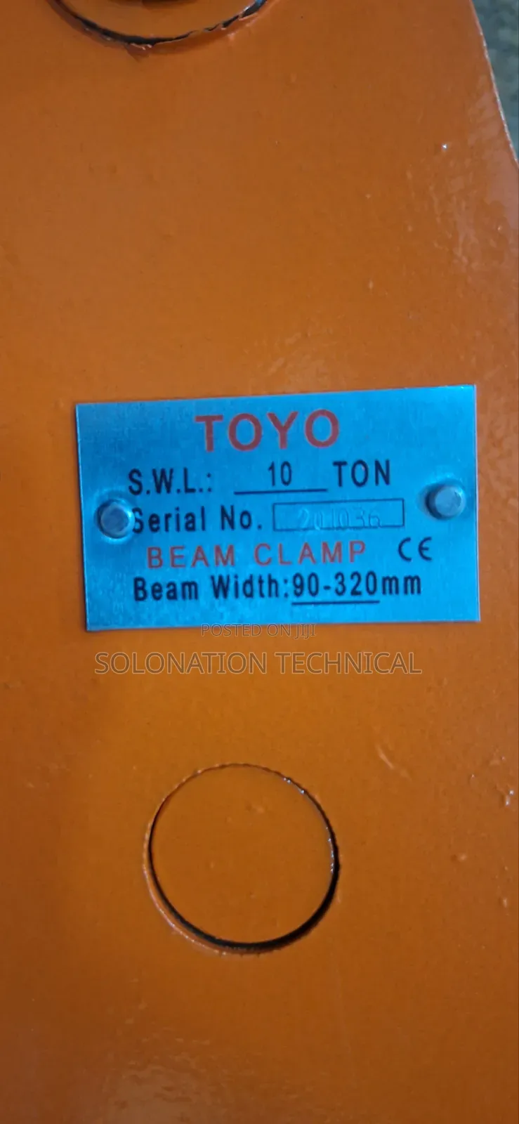 Toyo Beam Clamp 10ton Original Equipment