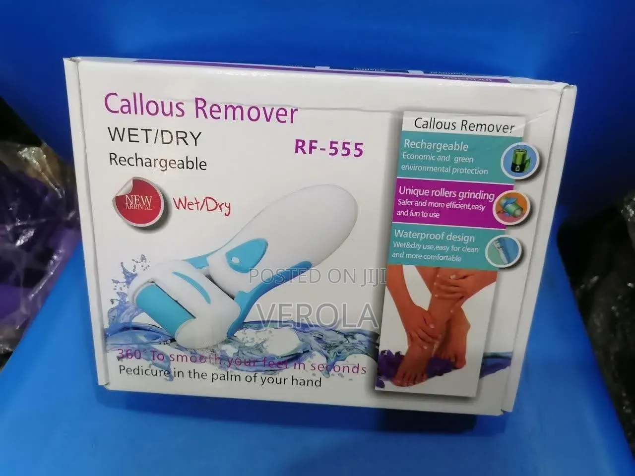New Rechargeable Wet/Dry Electric Callous Remover (Model RF-555)