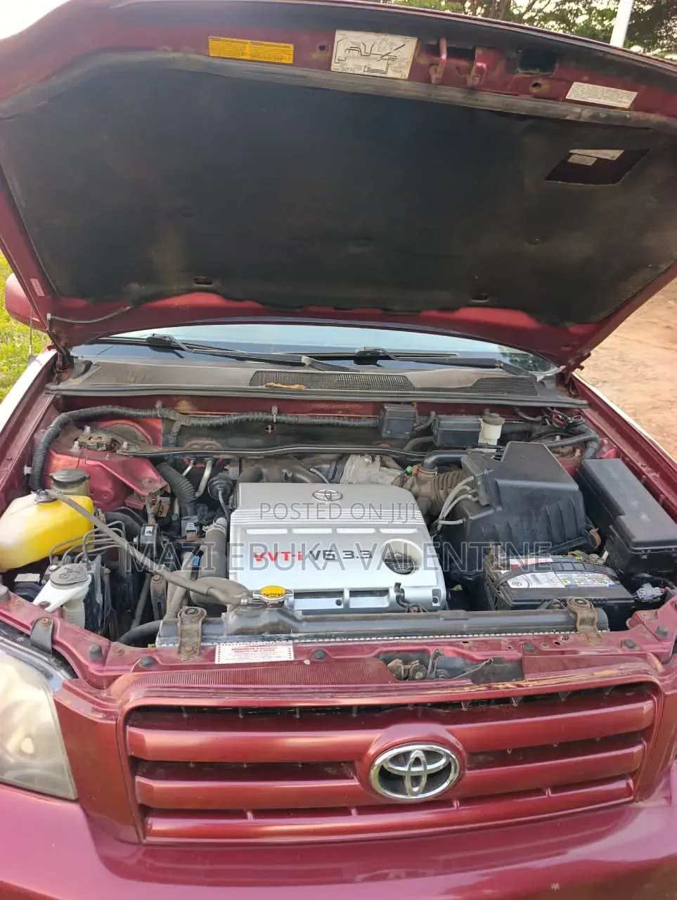 Toyota Highlander V6 2006 Red