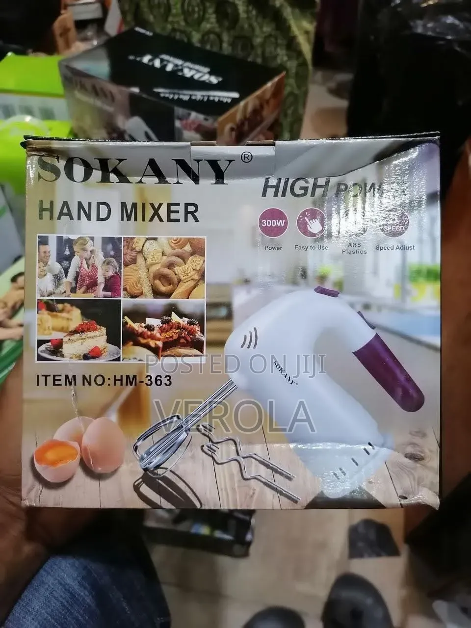 Sokany HM-363 Hand Mixer – 300W