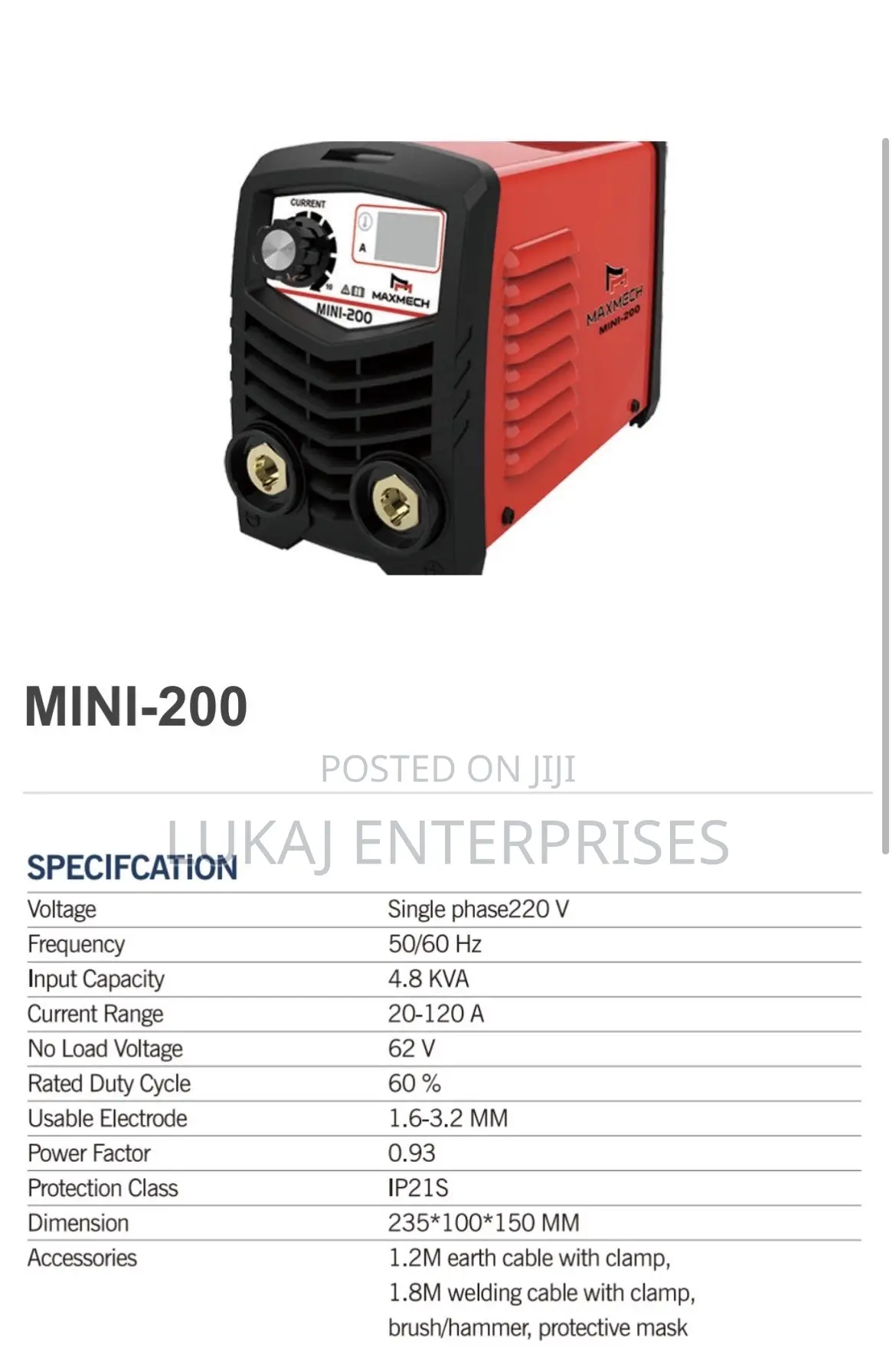 Maxmech MINI-200 Inverter Welding Machine