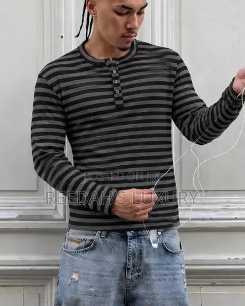 Essential Striped Henley Shirt