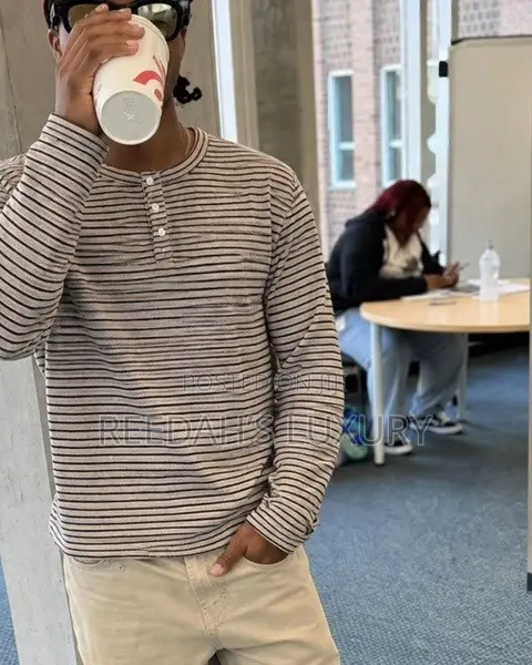 Essential Striped Henley Shirt