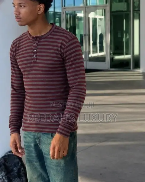 Essential Striped Henley Shirt