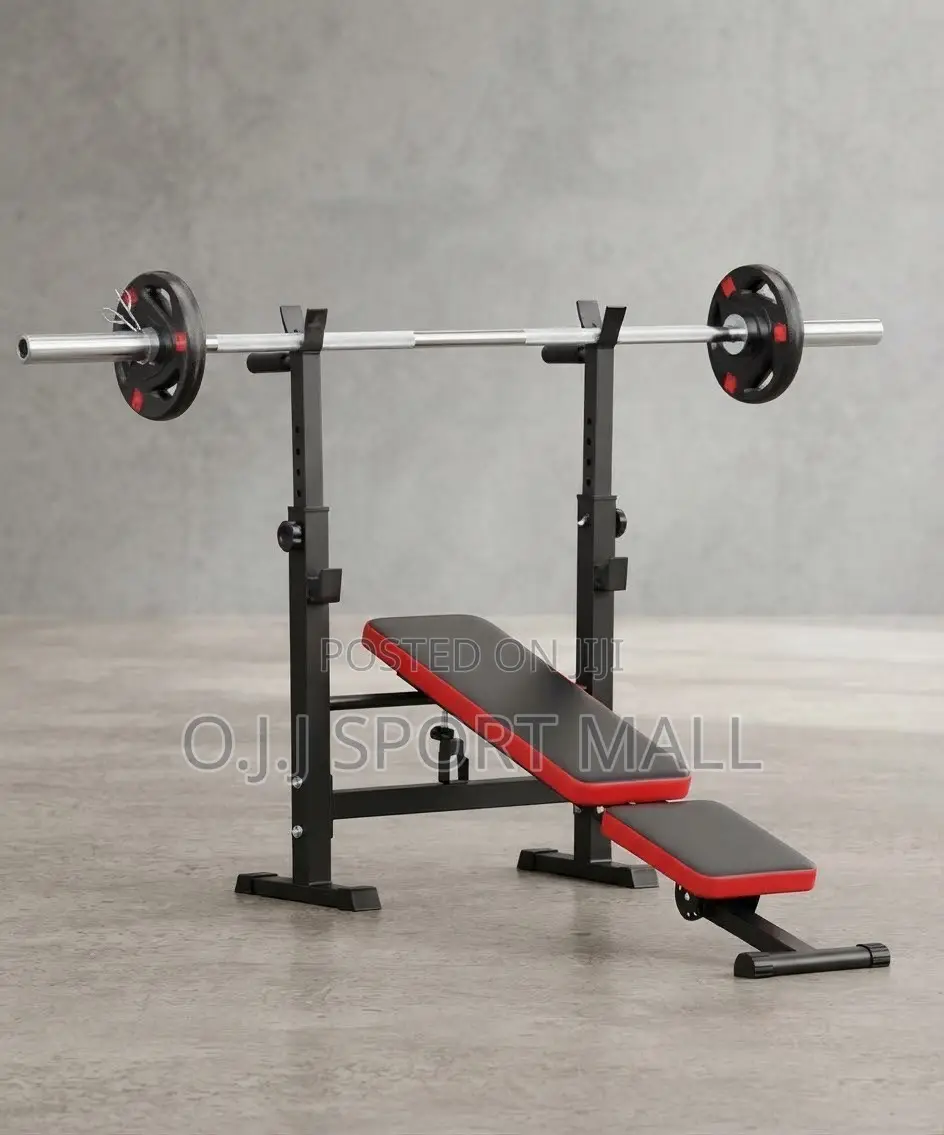 Supermax Pro Adjustable Weight Bench With Barbell Rack