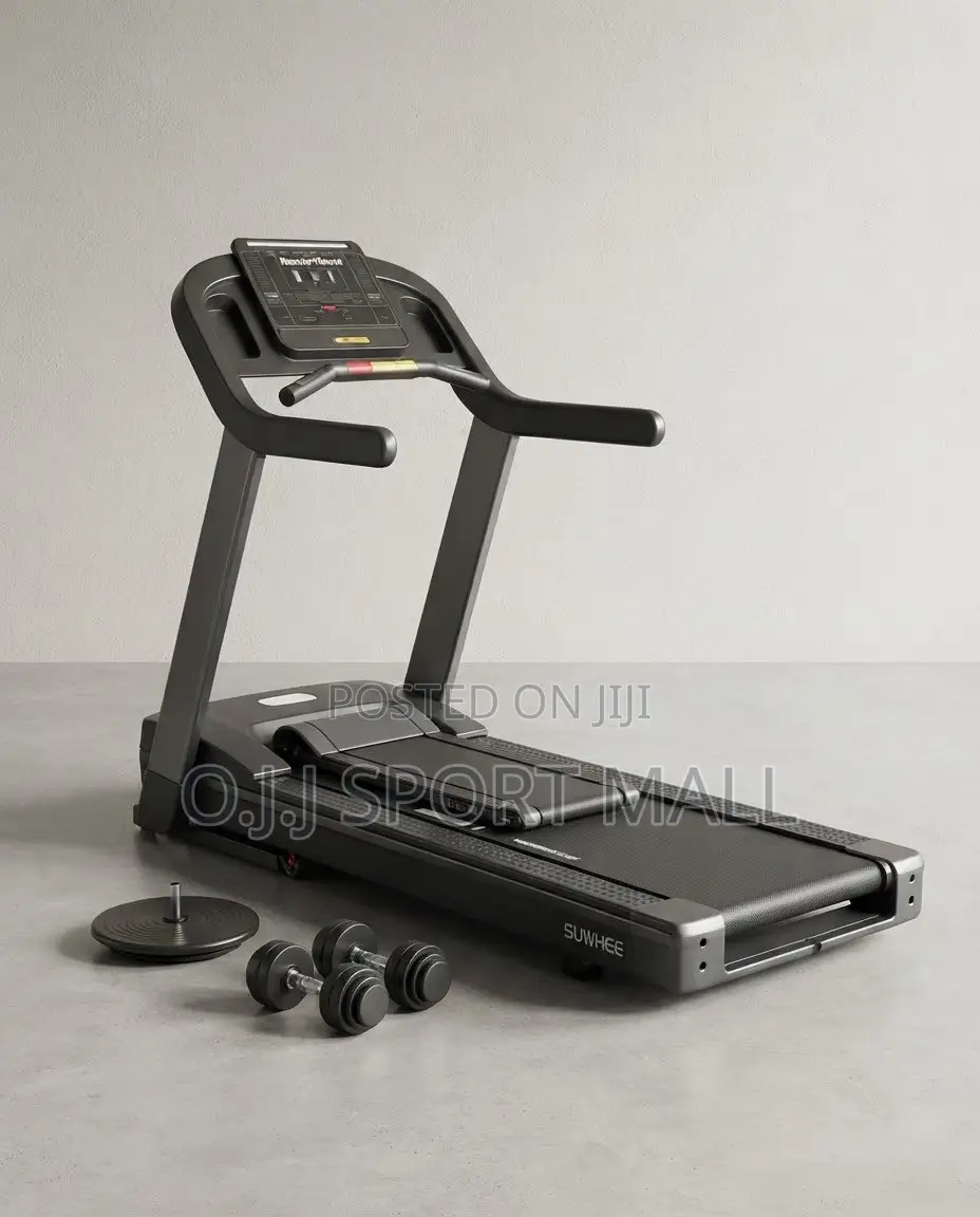 3HP Treadmill With Twister, Dumbbells, Massager Bluetooth