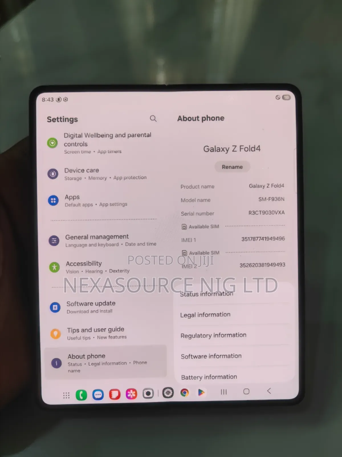Samsung Galaxy Z Fold4 512 GB Black