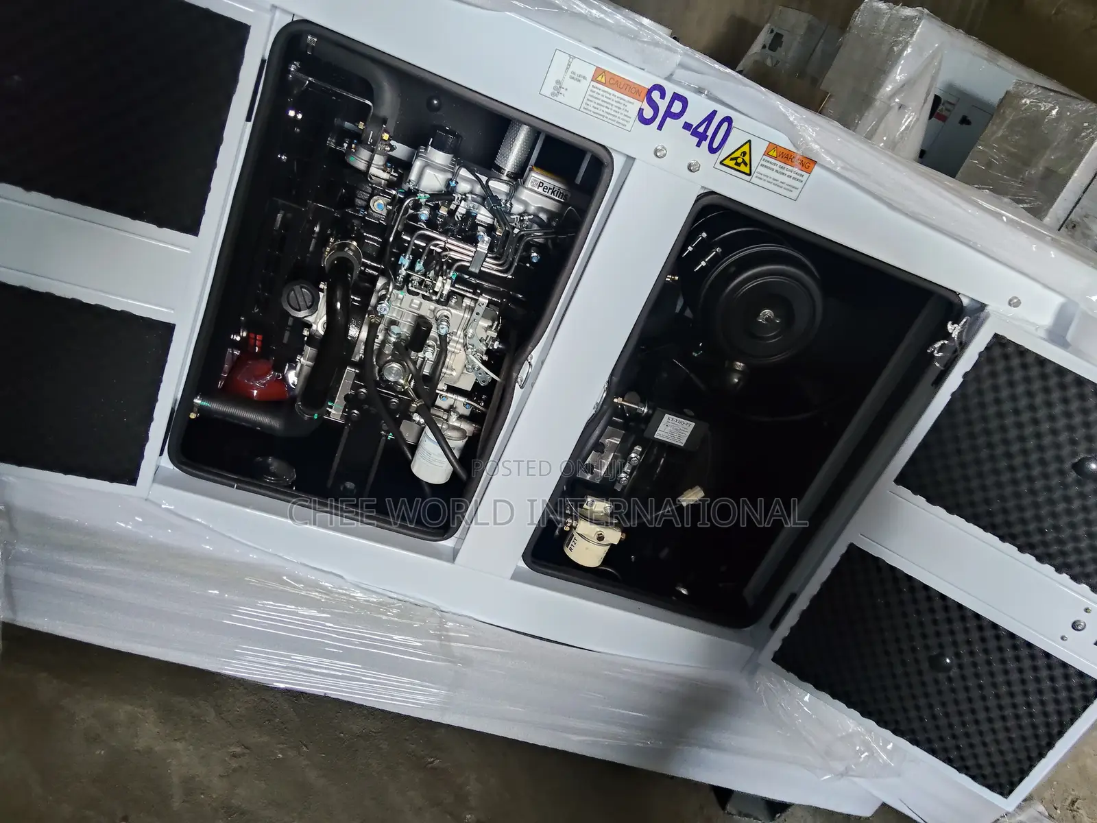 40kVA Original Perkins Silent/Soundproof Diesel Generator copper Coil