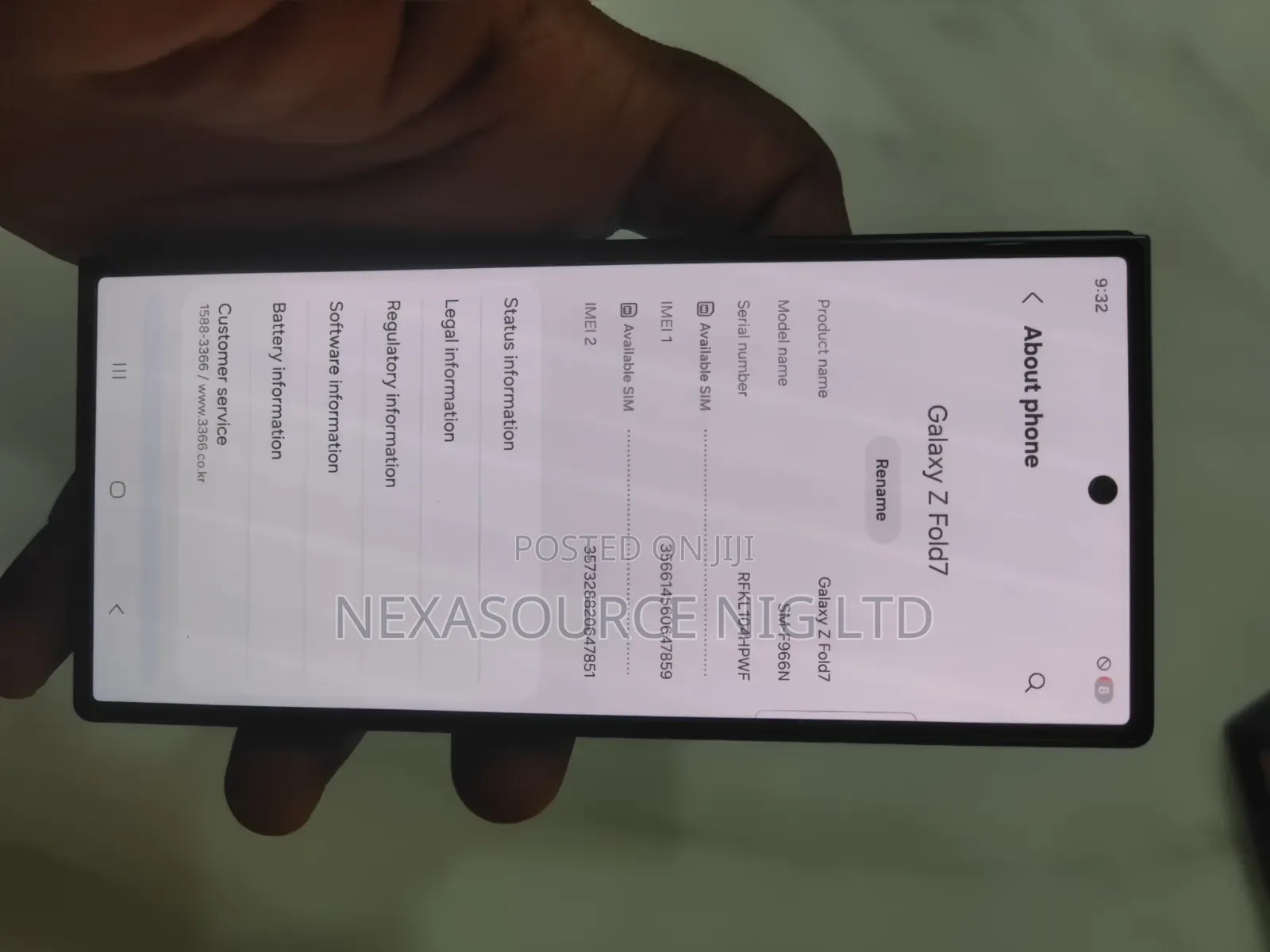 Samsung Galaxy Z Fold7 256 GB Black