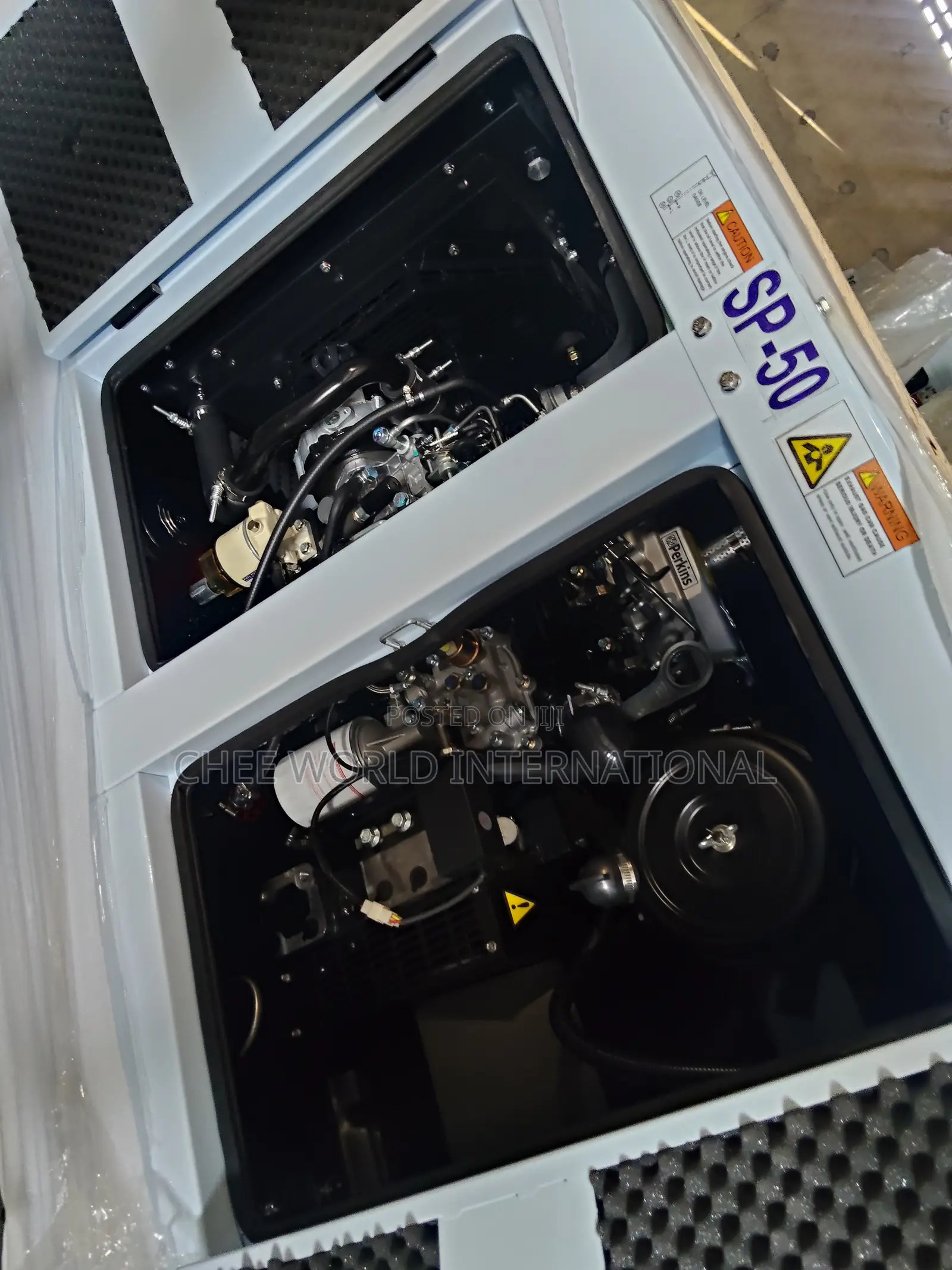 50kVA Original Perkins Silent/Soundproof Diesel Generator copper Coil