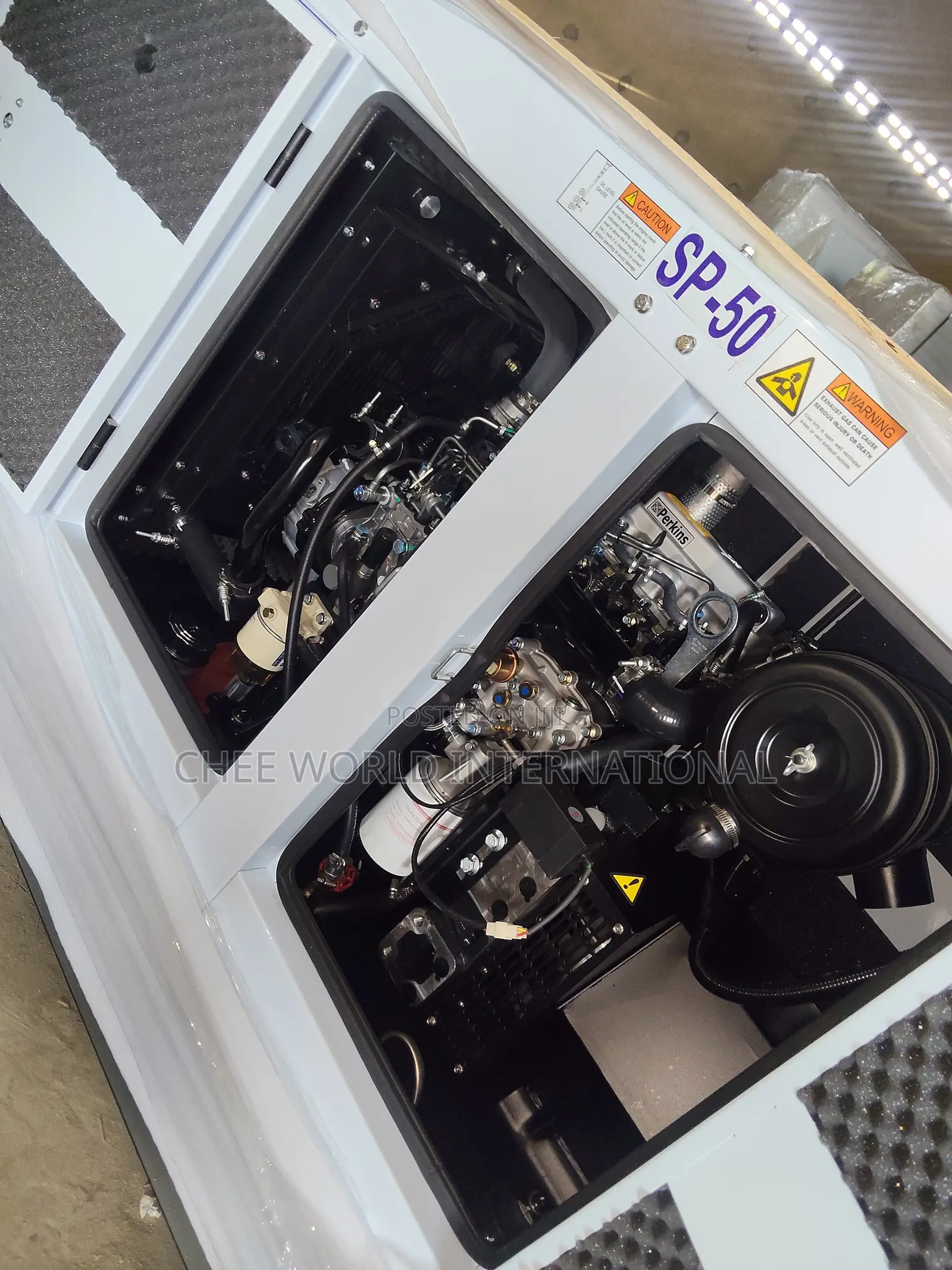 50kVA Original Perkins Silent/Soundproof Diesel Generator copper Coil