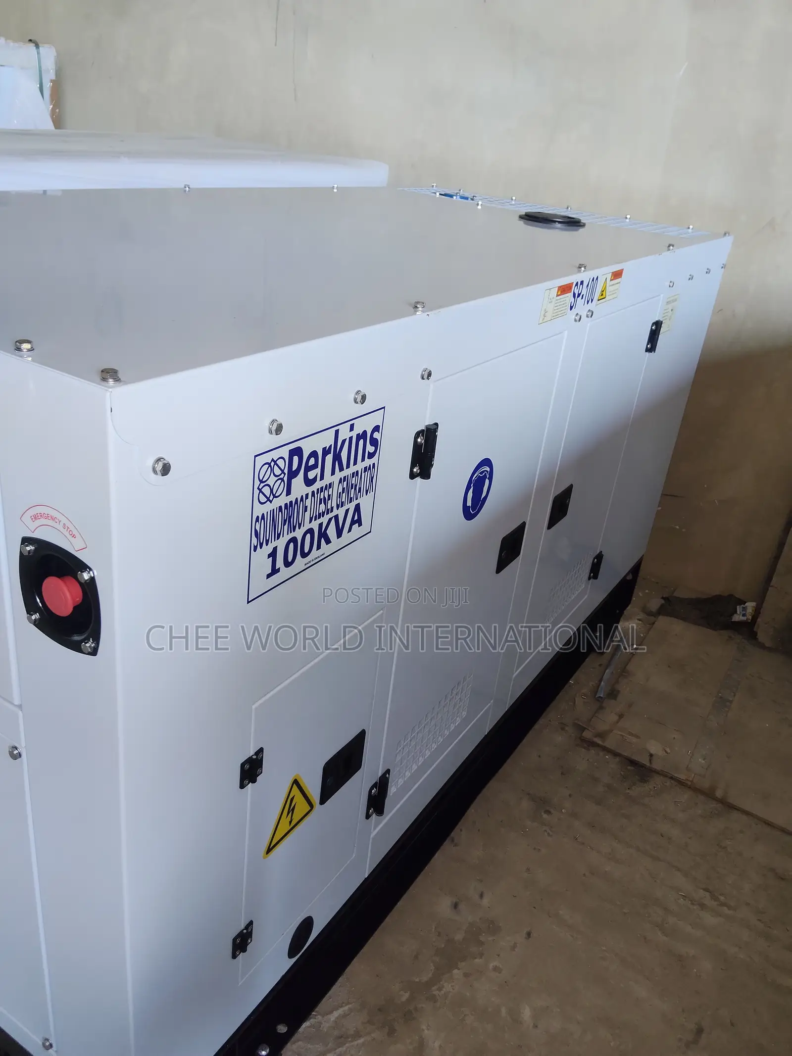 100kVA Original Perkins Silent/Soundproof Diesel Generator coper Coil