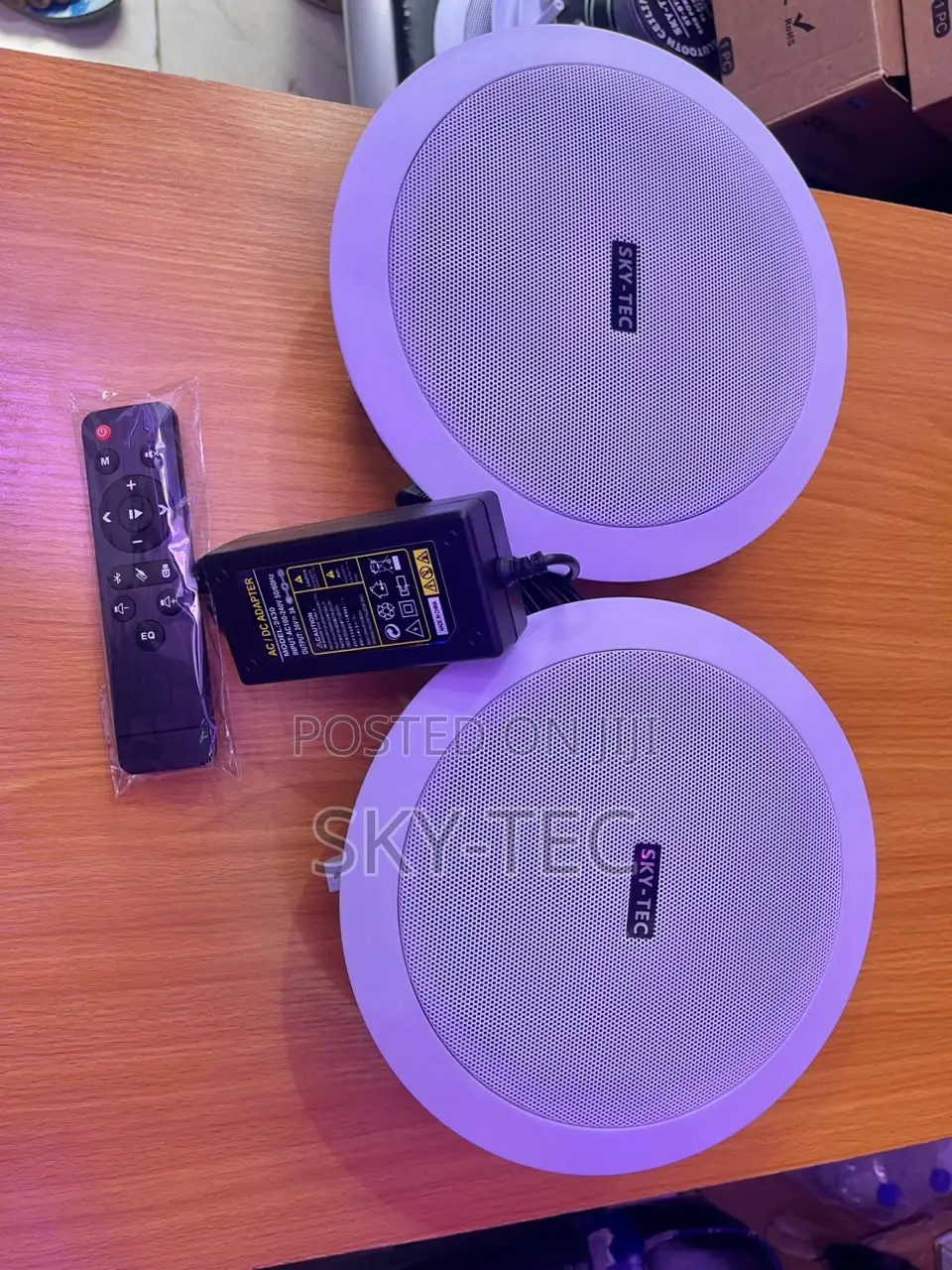 Sky-Tec 50watts 2 in 1 Bluetooth Ceiling Speakers With Remote Control