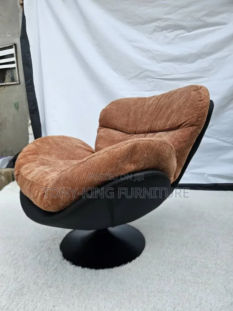 Modern Swivel Lounge Chair, Often Referred to in Contemporary Decor