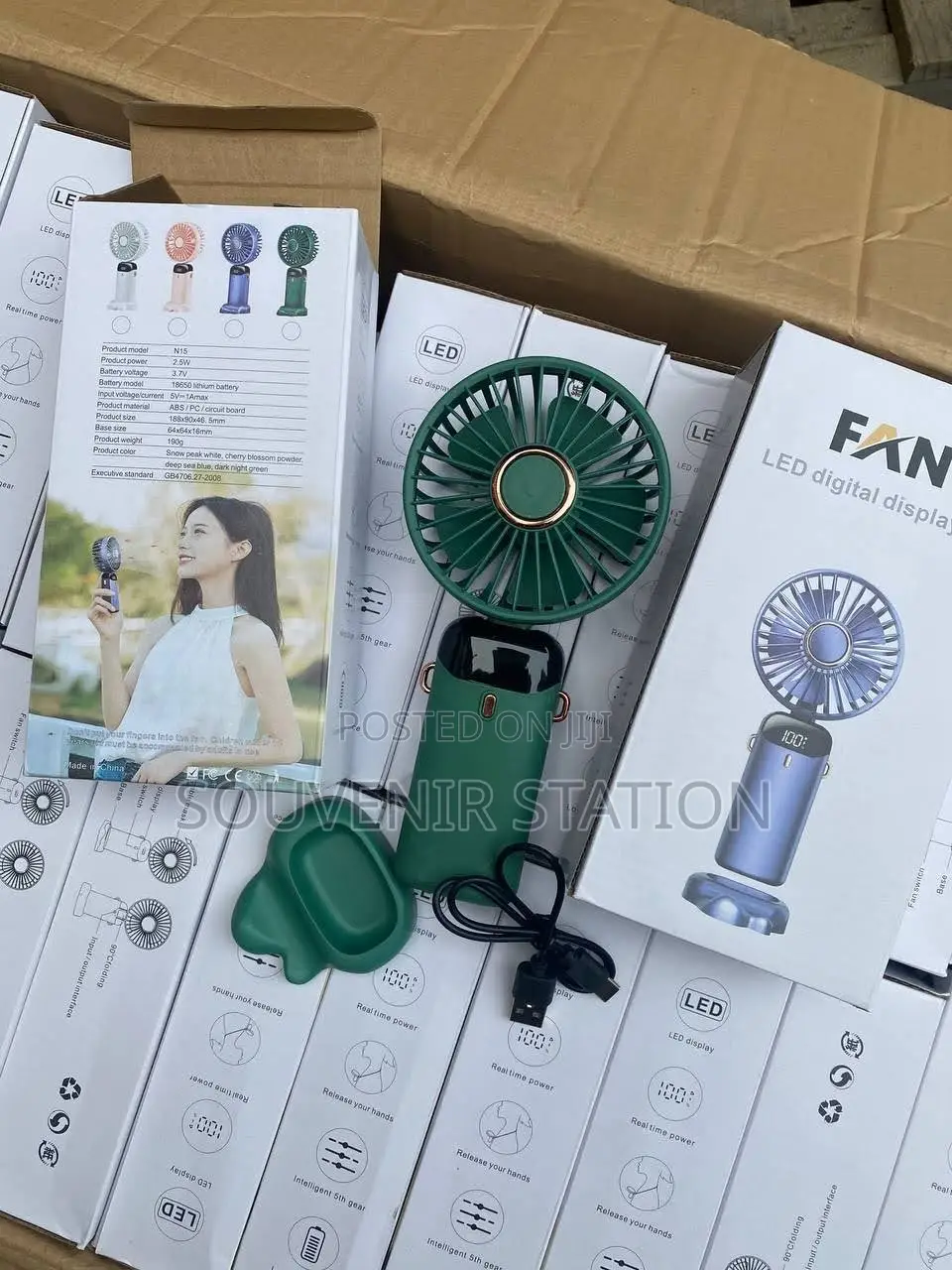 Digital Display Rechargeable Mini Handfan