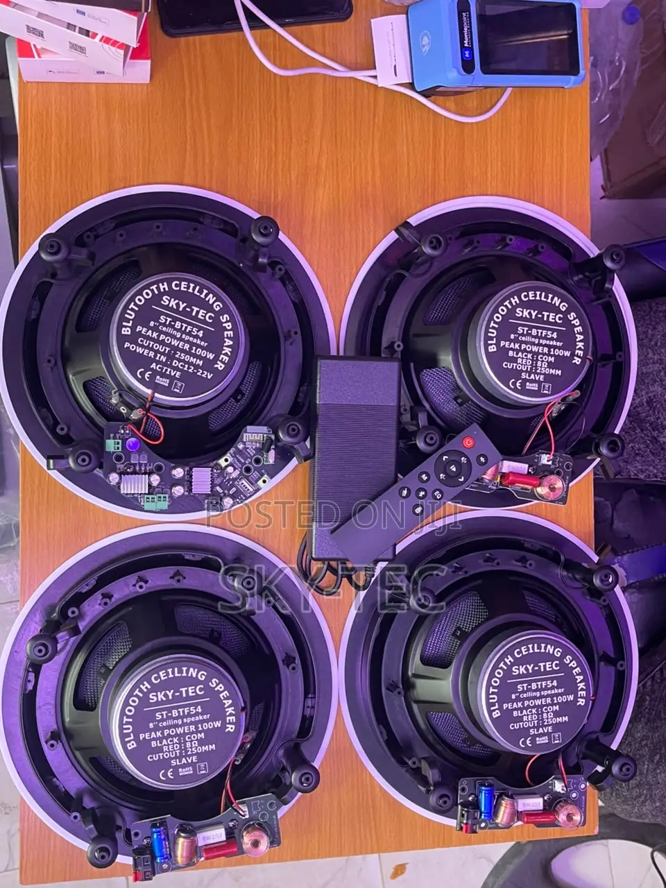 Sky-Tec 100watts 4 in 1 Bluetooth Ceiling Speakers With Remote Control