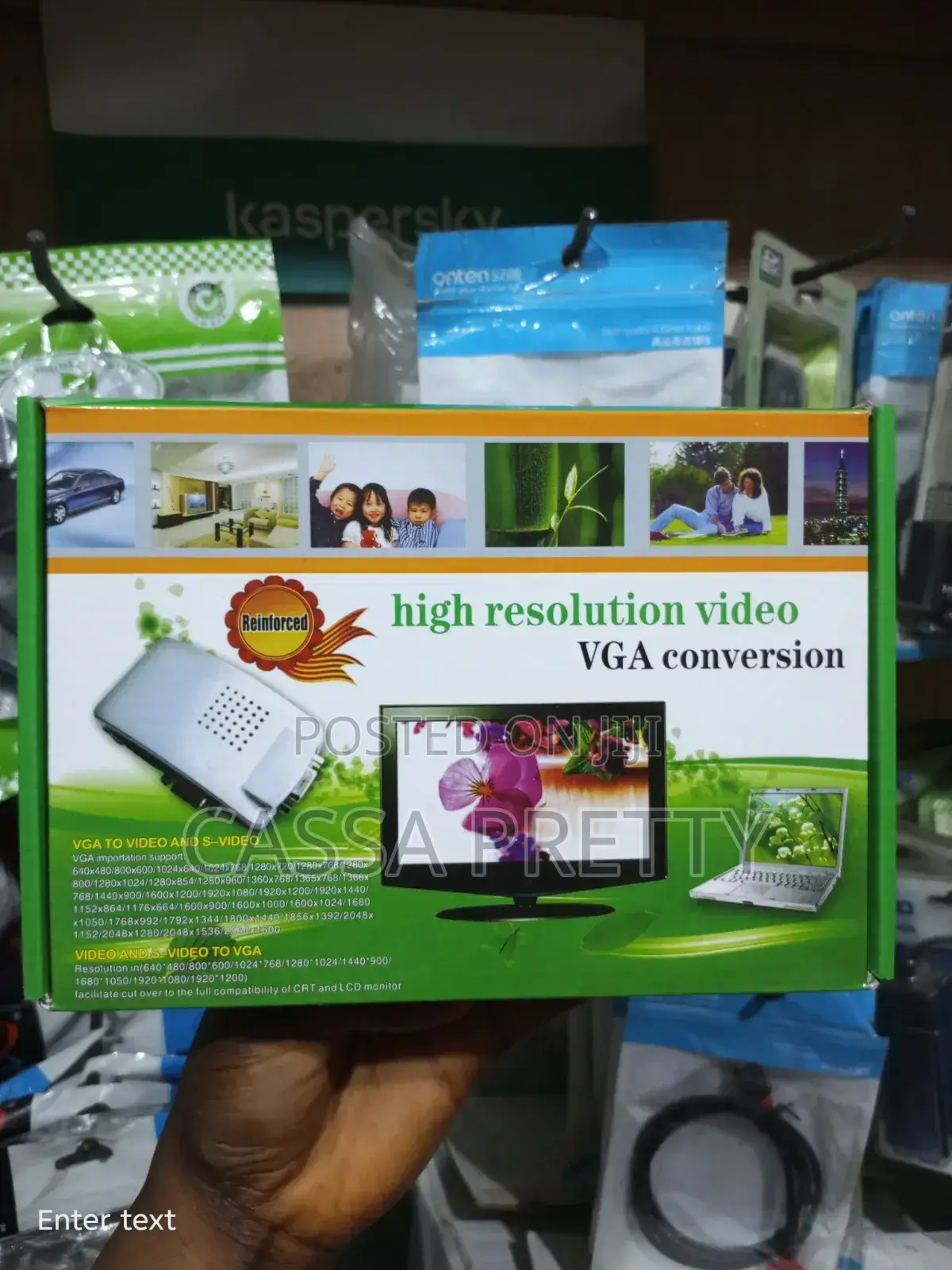 High Resolution VIDEO to VGA / VGA to VIDEO Converter Box