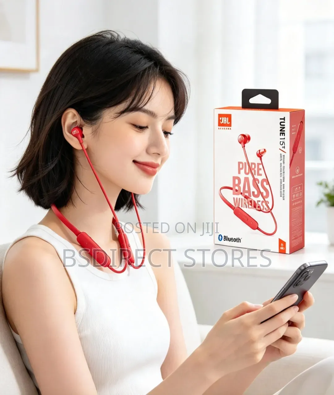 JBL Tune 115BT Coral Wireless Earphones Bluetooth Headphones