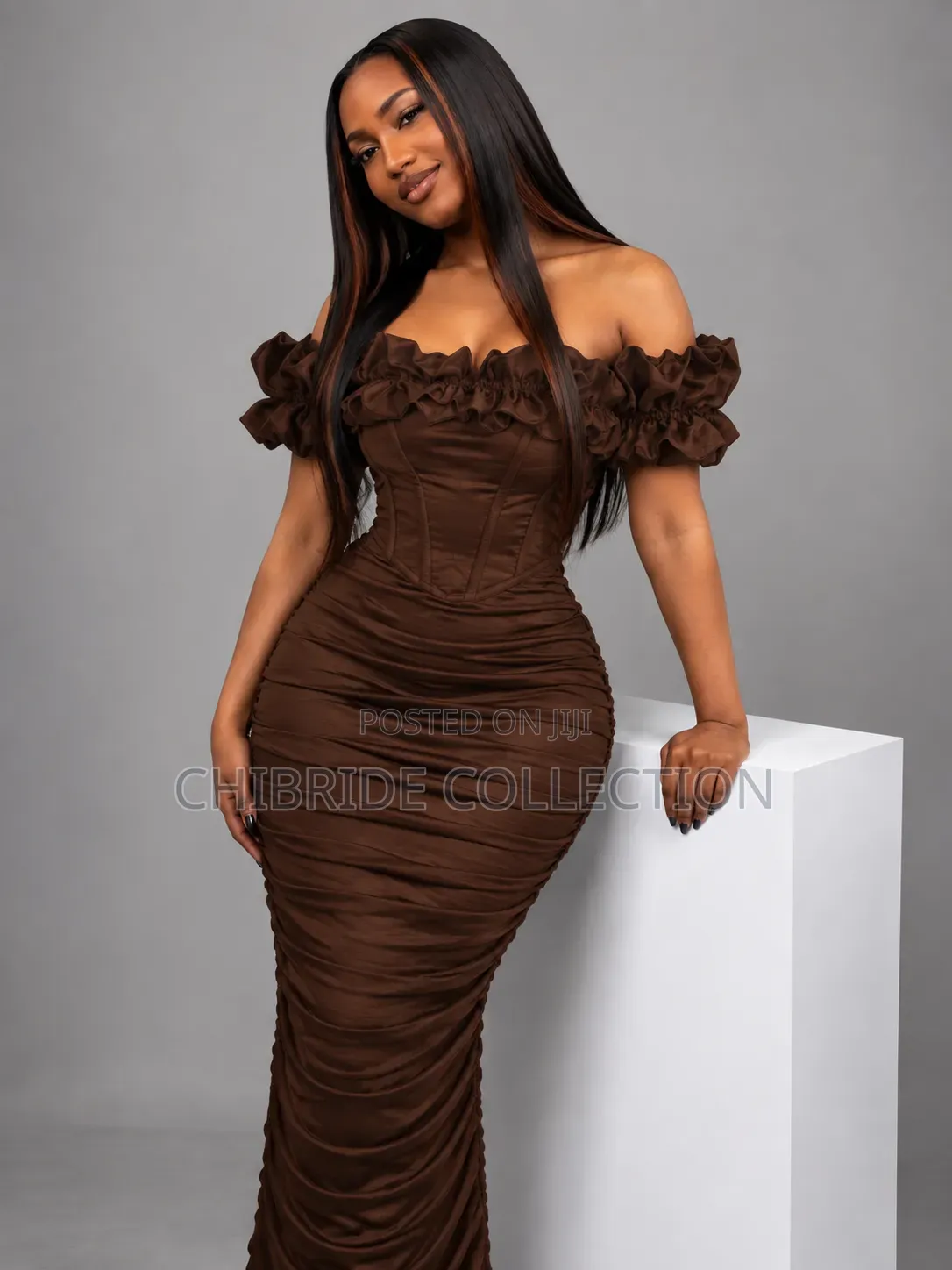 Women’s Off-Shoulder Bodycon Maxi Dress