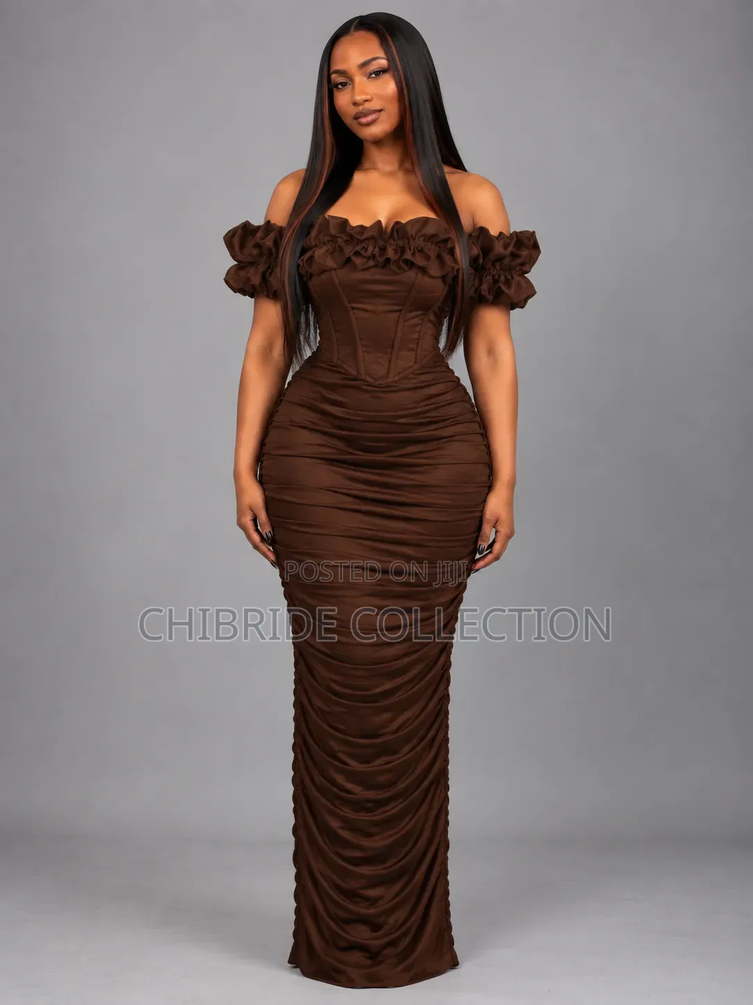 Women’s Off-Shoulder Bodycon Maxi Dress