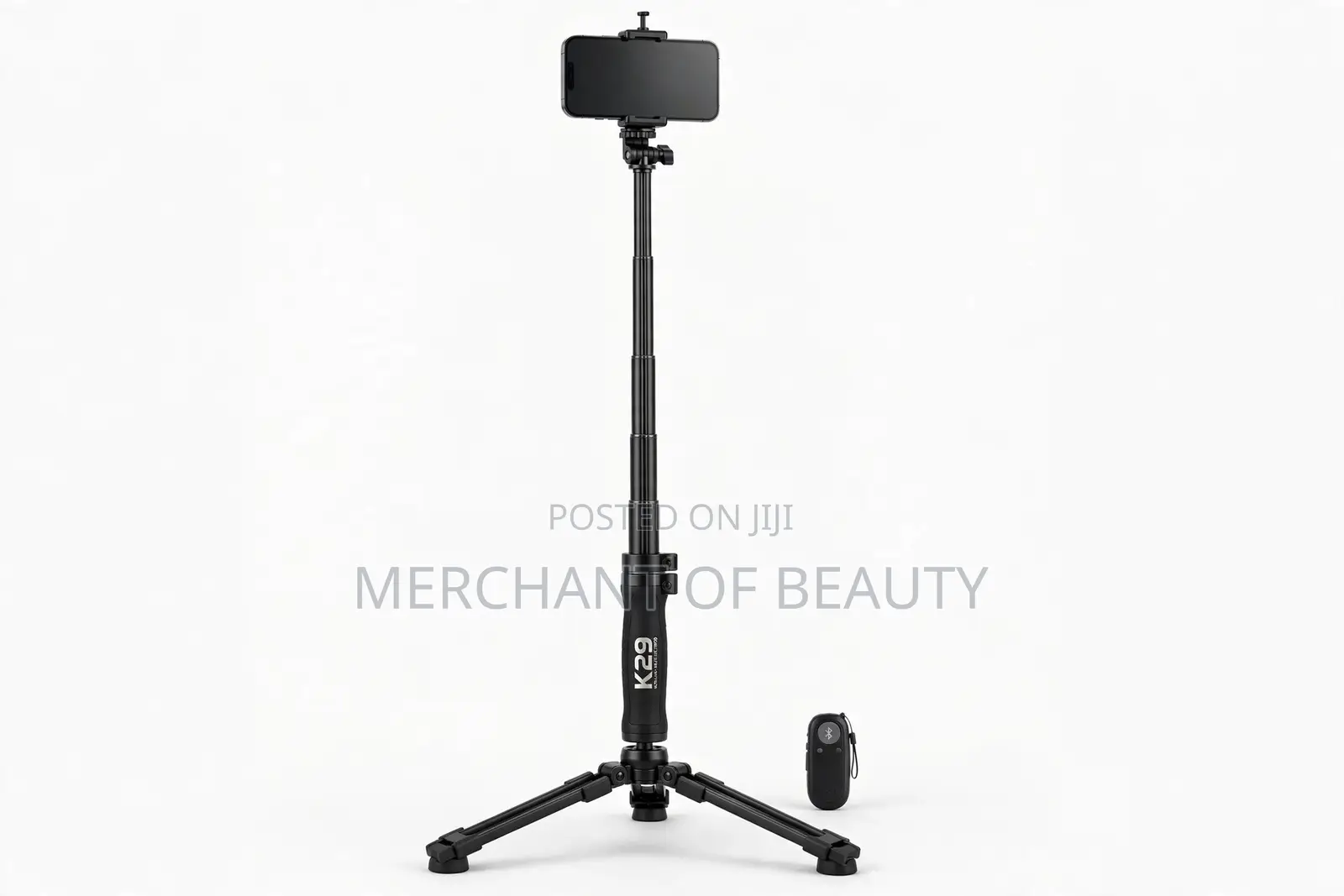 K29 Ultra Long Tripod Selfie Stick Dual Phone Bluetooth Remote +Stand