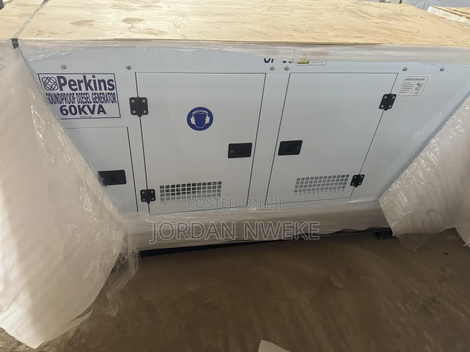 SP (60KVA)Perkins Soundproof Diesel Generator Etc 100%copper Coil
