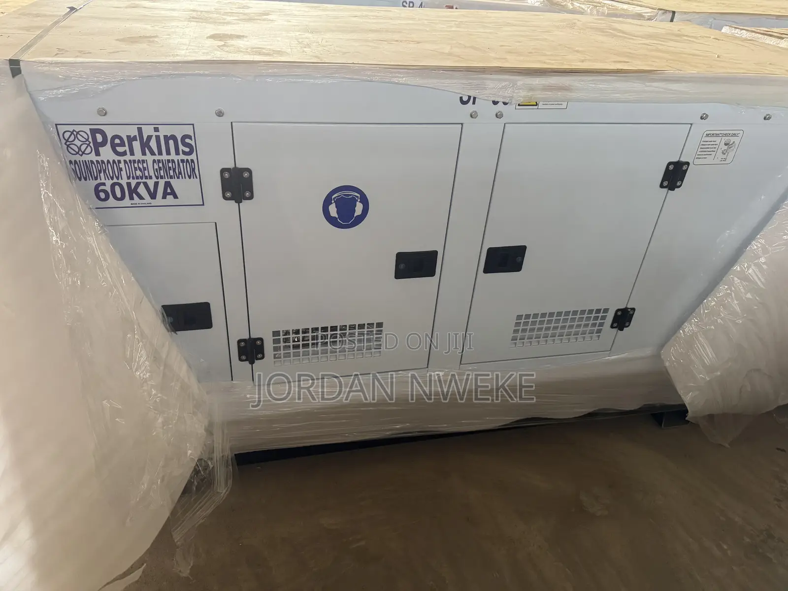 SP (60KVA)Perkins Soundproof Diesel Generator Etc 100%copper Coil