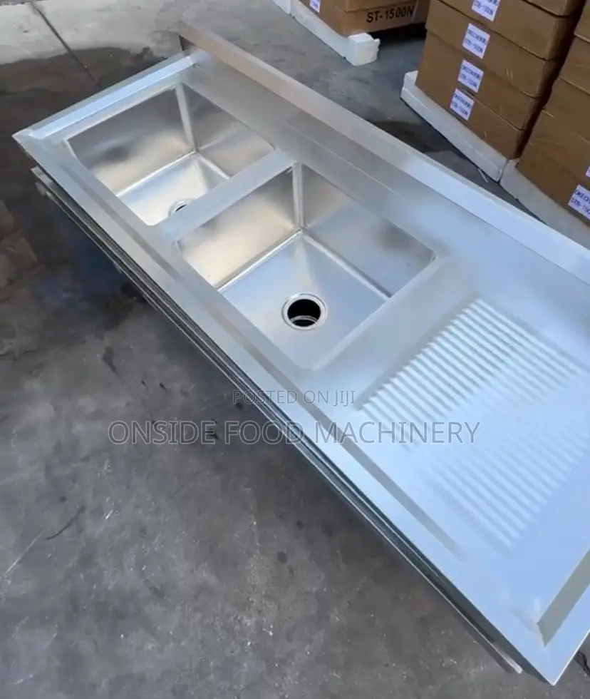 Double Bowl Sink With Attachment
