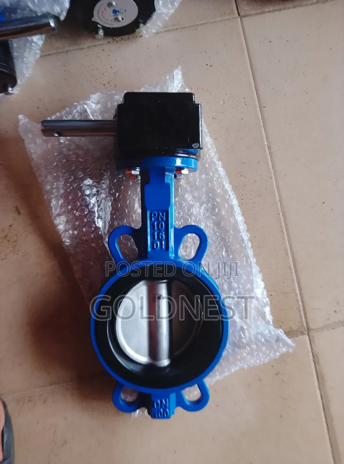 DN100 (4 Inch) Wafer Butterfly Valve With Gearbox