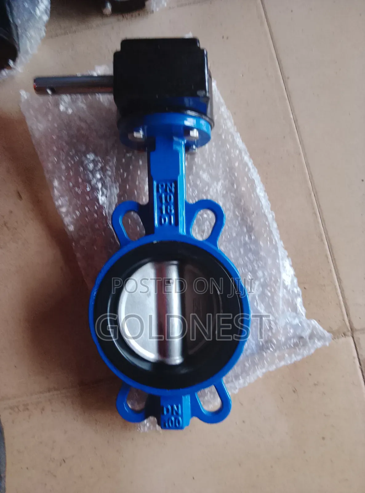 DN100 (4 Inch) Wafer Butterfly Valve With Gearbox