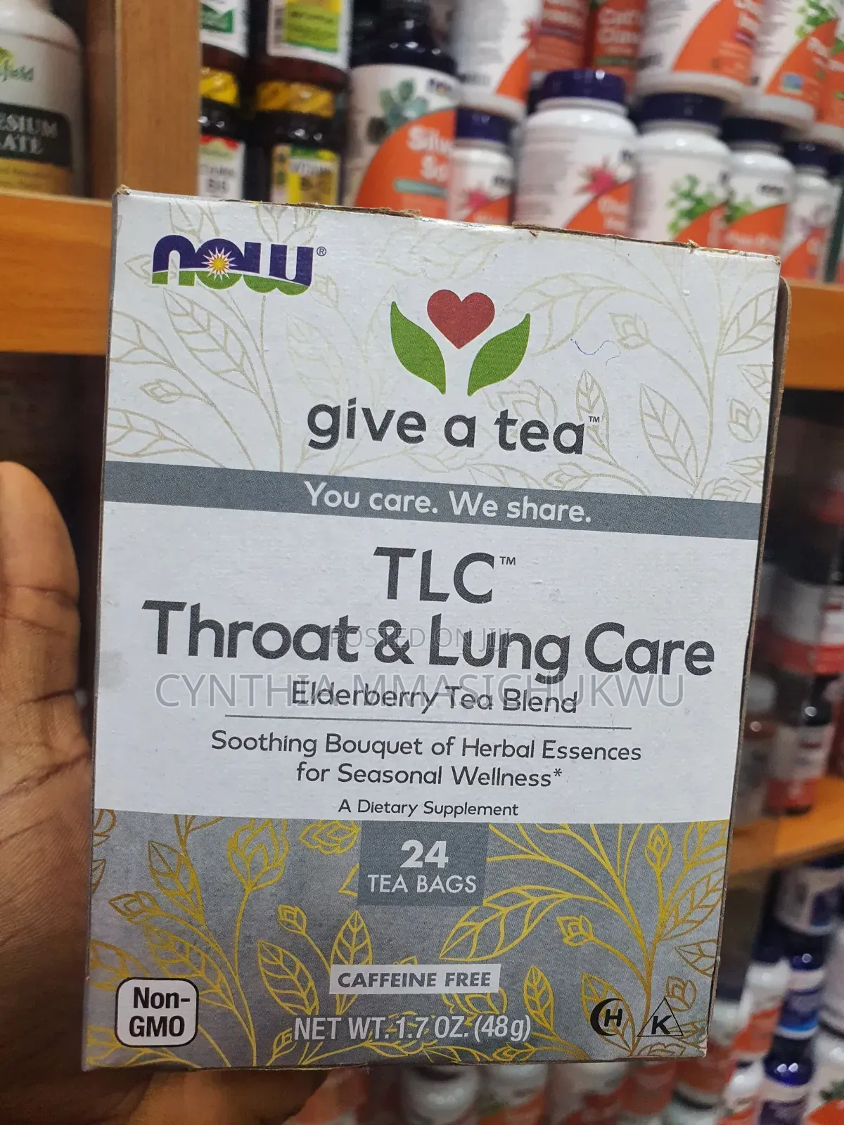 NOW Foods TLC Throat Lung Care Elderberry Tea Blend