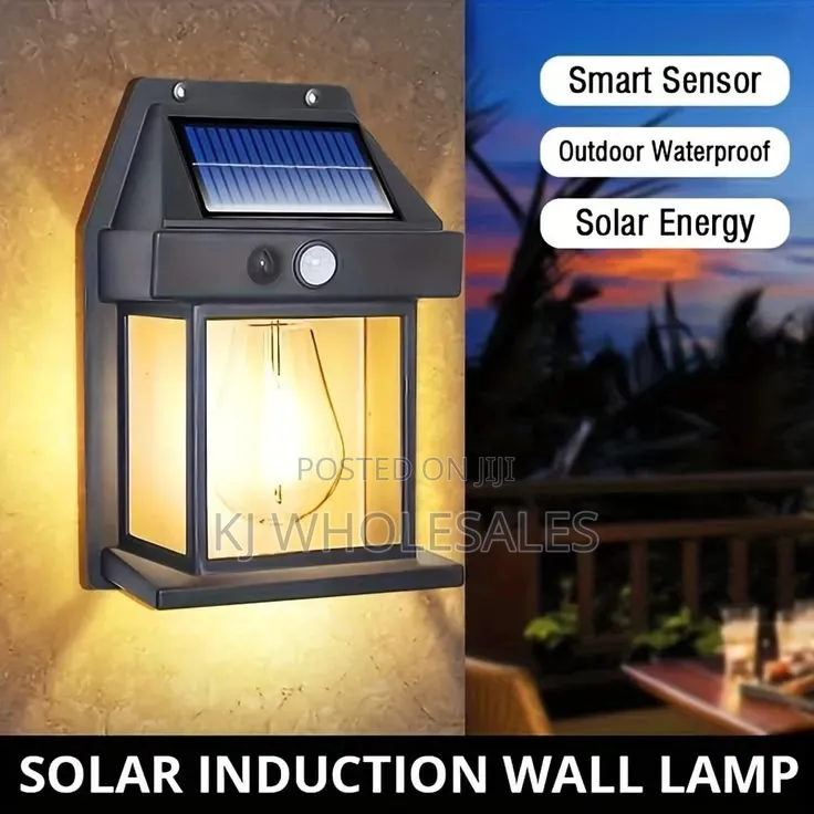 Solar Filament Bulb Wall Light – Stylish Outdoor Lighting