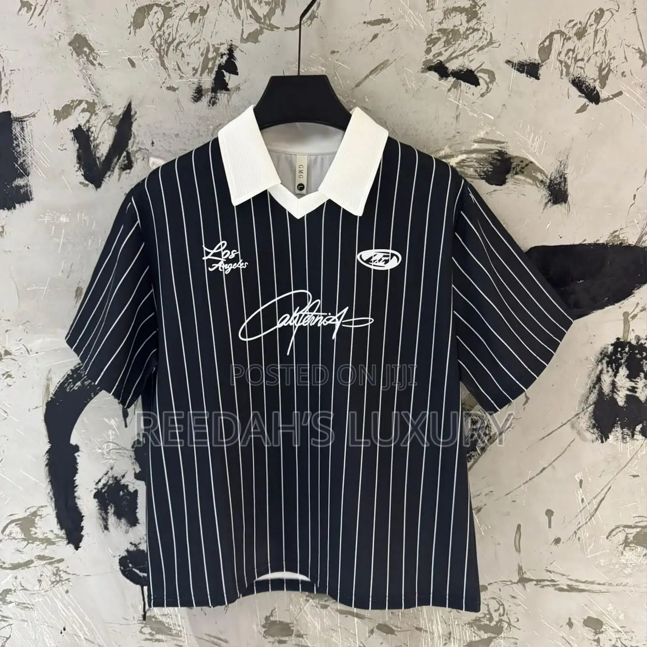 Los Angeles Vintage Striped Polo Jersey