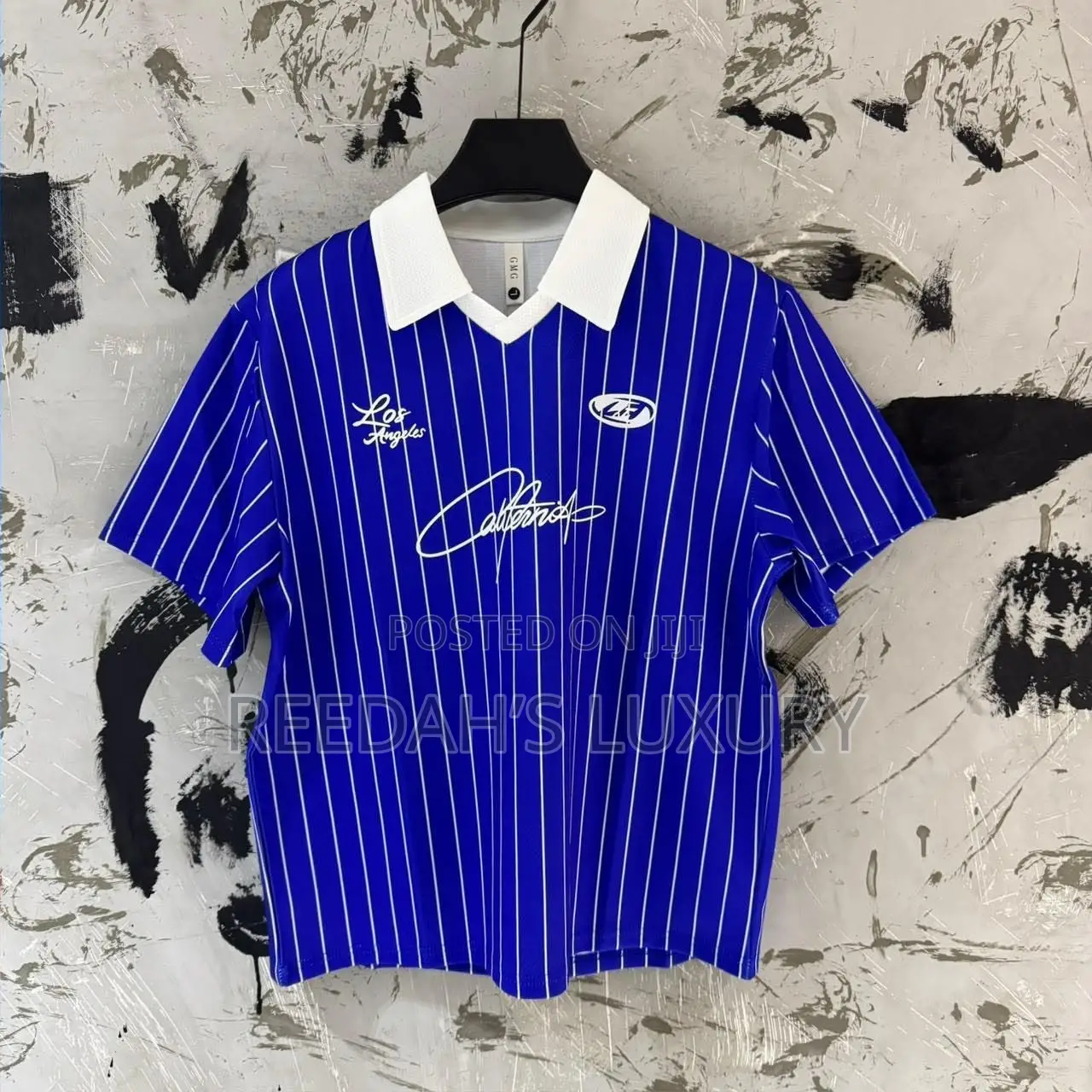 Los Angeles Vintage Striped Polo Jersey