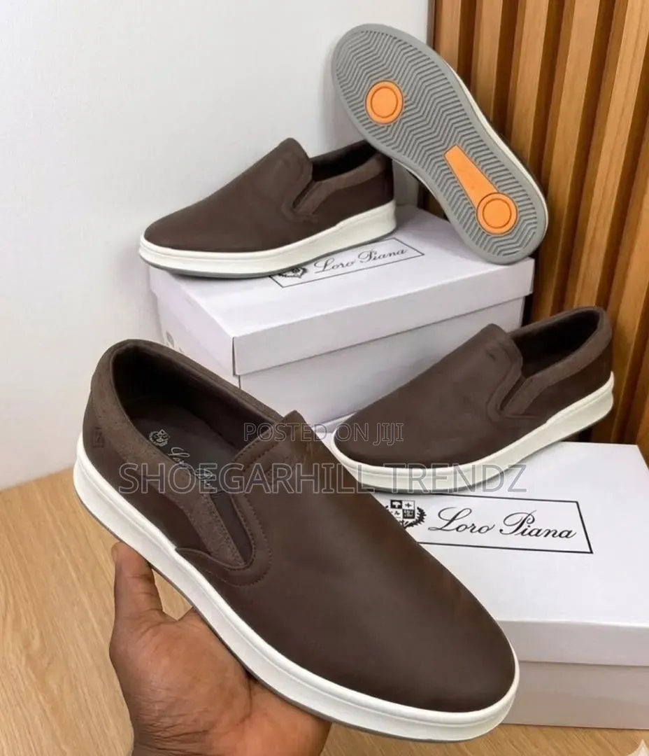 Mens Shoes Loafer Sneakers White Sole