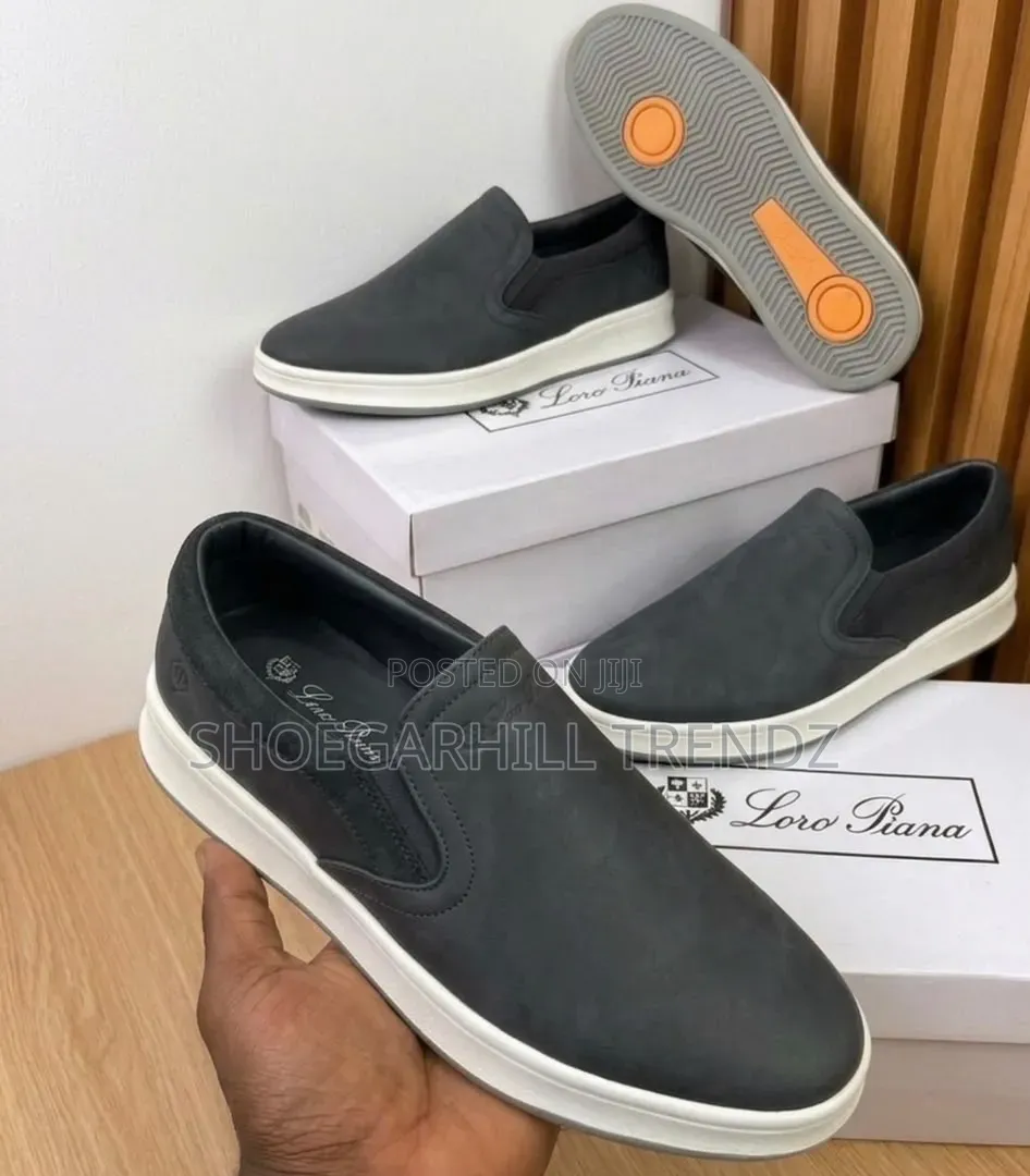 Mens Shoes Loafer Sneakers White Sole