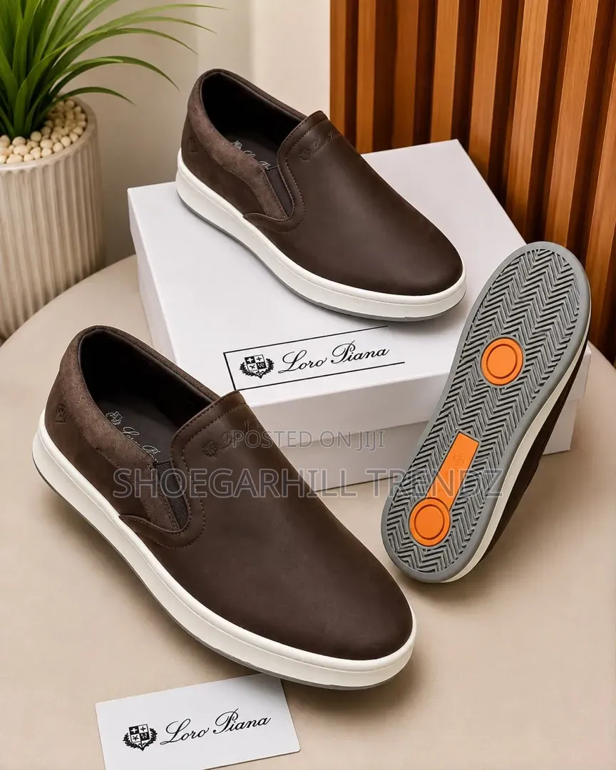 Mens Shoes Loafer Sneakers White Sole
