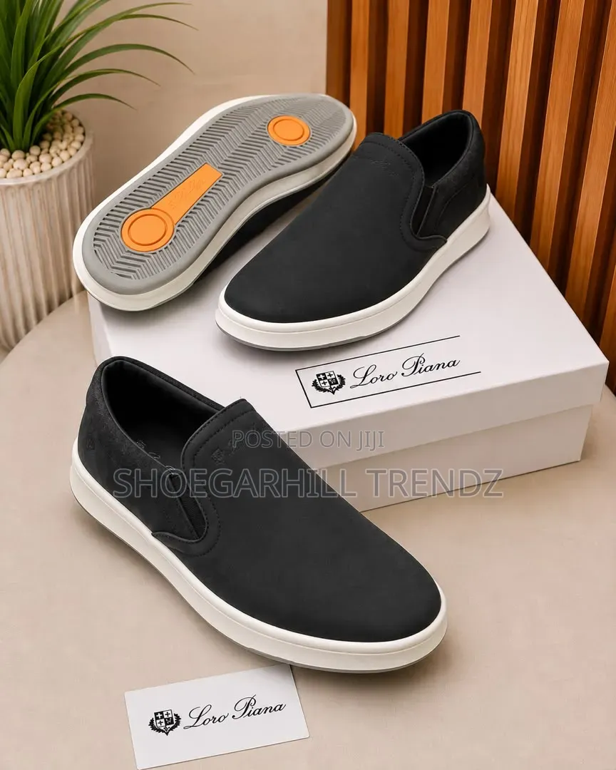 Mens Shoes Loafer Sneakers White Sole