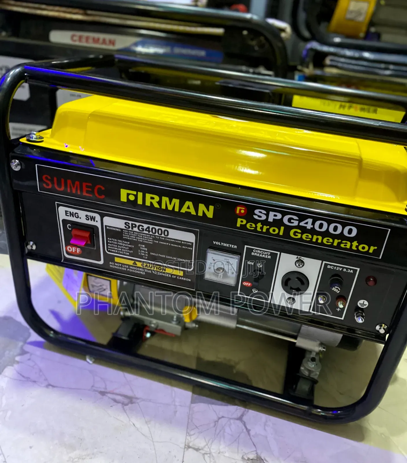 Original Sumec Firman SPG4000 4kva Manual Start Petrol Generator Set