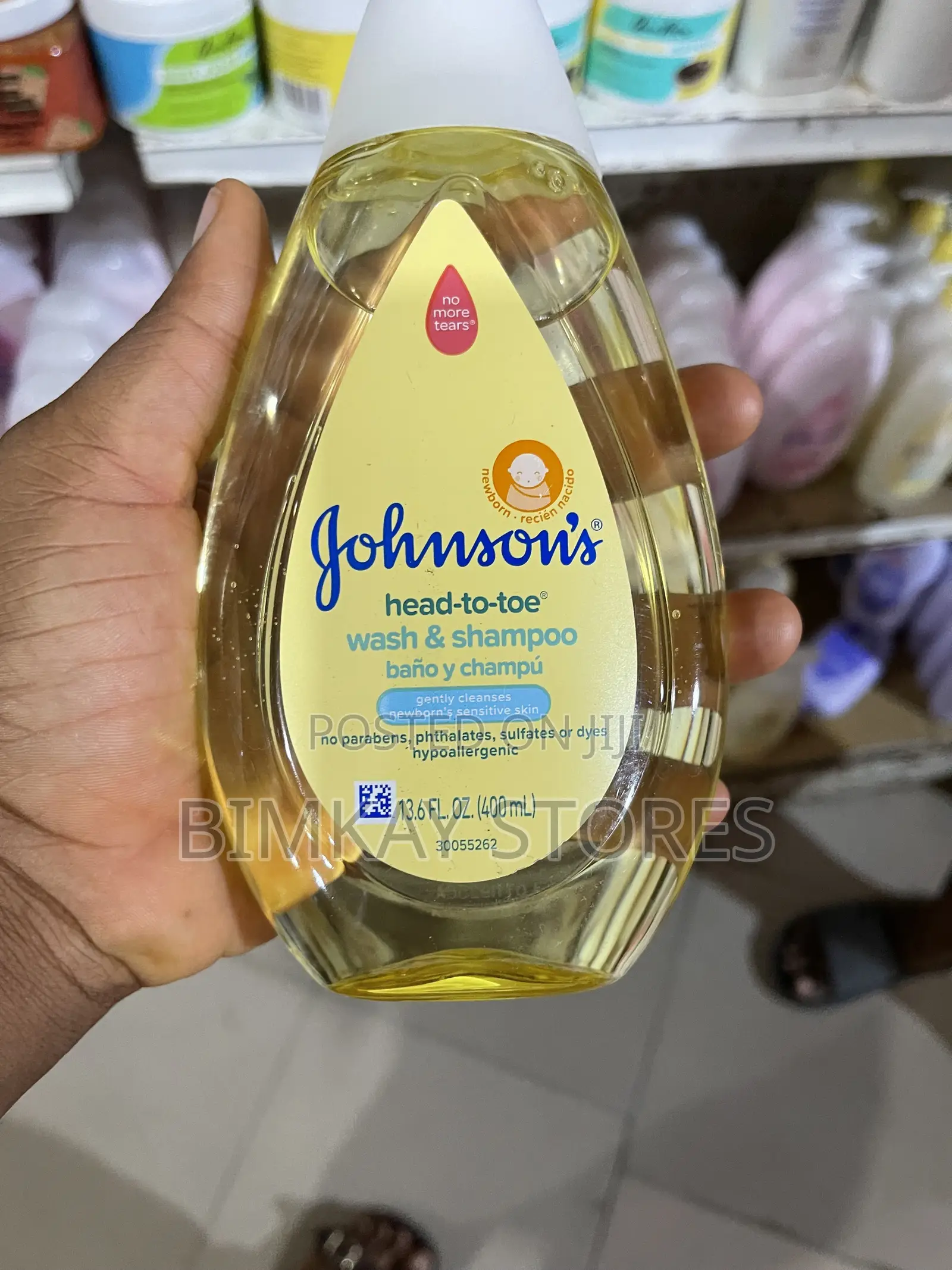 Johnson’s Baby Head to Toe Wash and Shampoo 400ml
